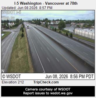 RoadCam - I-5 Washington - Vancouver at 78th