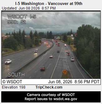 RoadCam - I-5 Washington - Vancouver at 99th