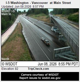 RoadCam - I-5 Washington - Vancouver at Main Street