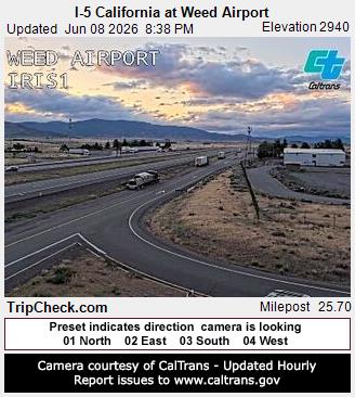 RoadCam - I-5 California at Weed Airport