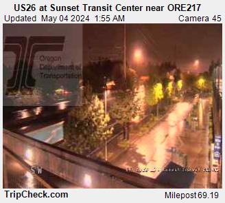 US26 at Sunset Transit Center near ORE217
