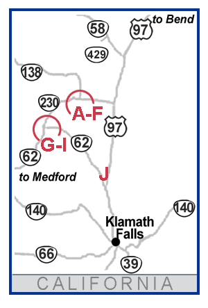 Map of Northeast Oregon Sno Parks