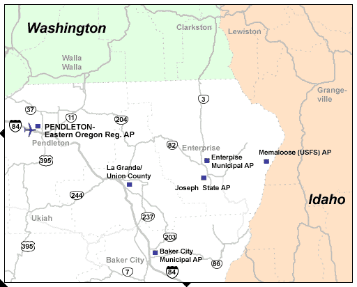 Northeast Oregon Airports | TripCheck - Oregon Traveler Information