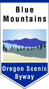 The Blue Mountains Scenic Byway roadsign