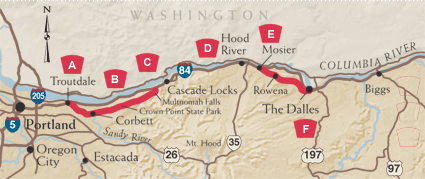 Columbia River Map