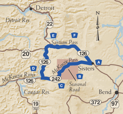 McKenzie Pass Map