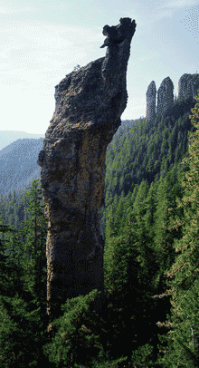 Turkey Monster, a prominent rock sprire in the Menagerie Wilderness
