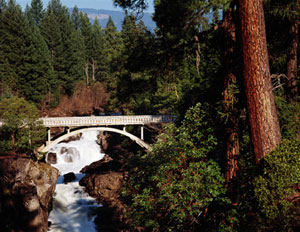 Bridge where North Umpqua River and Little River meet