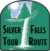 Silver Falls Tour Route roadsign