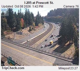 I-205 at Prescott St.