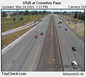 Traffic Cam US 26 at Cornelius Pass