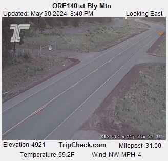 Traffic Cam ORE140 at Bly Mtn