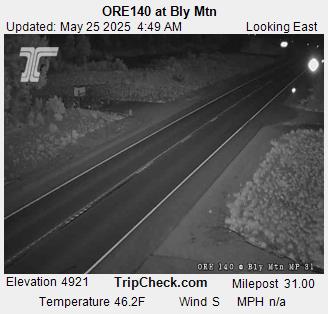 Traffic Cam ORE140 at Bly Mtn