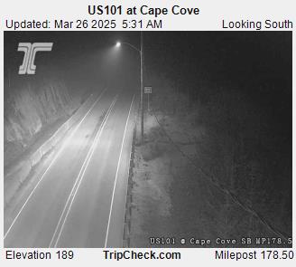 Traffic Cam US 101 at Cape Cove