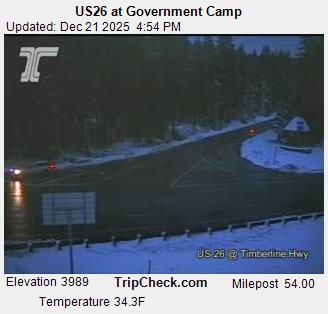 Live Feed: US26 at G. Camp (Timberline Rd) Camera