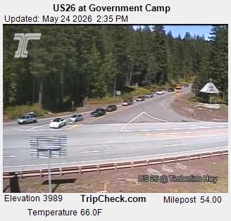 Live Feed: US26 at G. Camp (Timberline Rd) Camera