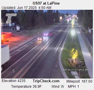 Highway 97 at LaPine Webcam - La Pine, OR