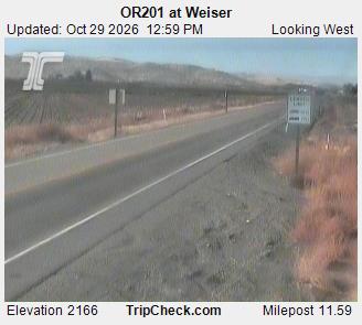 ORE201 at Weiser, Oregon Road and Traffic Cam