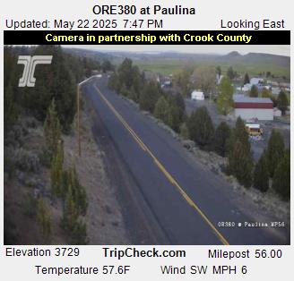 Traffic Cam ORE380 at Paulina