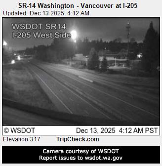 Sr 14 Washington Vancouver At I 205 Traffic Cam