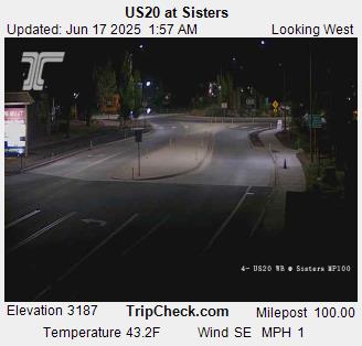 Traffic Cam US 20 at Sisters