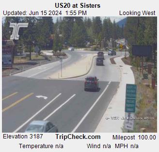 Sisters Oregon ODOT Traffic Cam Trip Check