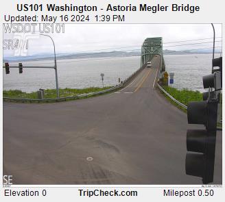 Traffic Cam US 101 Washington - Astoria Megler Bridge