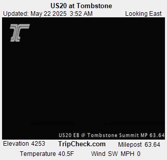 Traffic Cam US 20 at Tombstone