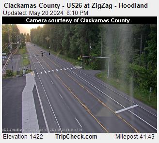 Traffic Cam Clackamas County - US 26 at ZigZag - Hoodland