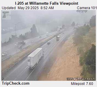 Traffic Cam I-205 at Willamette Falls Viewpoint