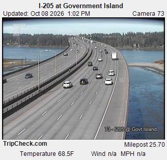 I-205 at Government Island