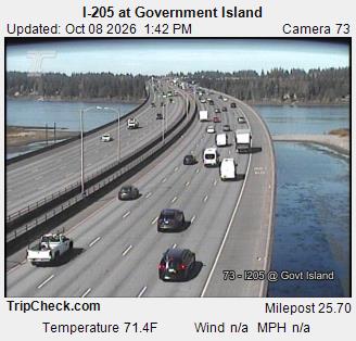 I-205 at Government Island